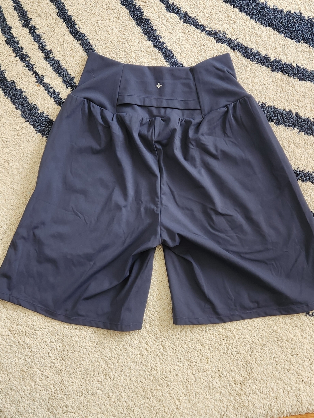 HALARA - NWOT - Navy Blue Long Shorts, L, 9" - Picture 2 of 5